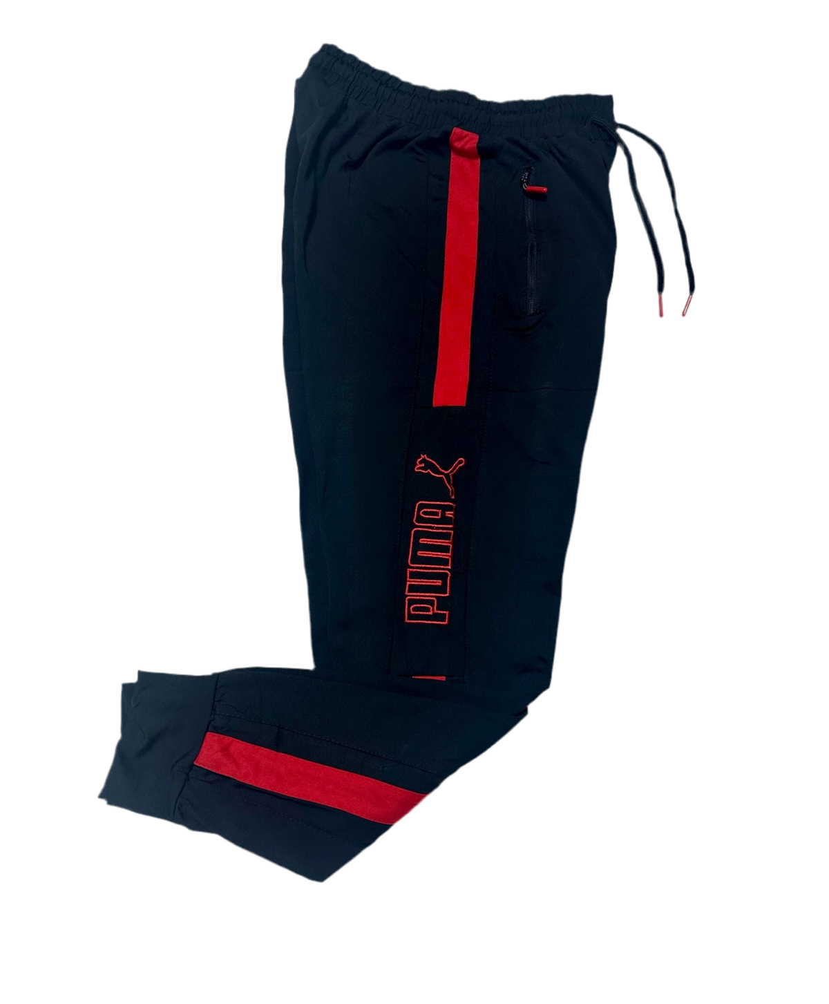 Pantalon Barbat PMA Negru/Rosu