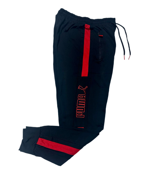 Pantalon Barbat PMA Negru/Rosu