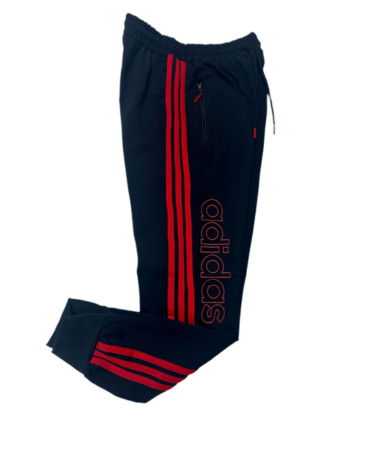 Pantalon Barbat AD Negru/Rosu