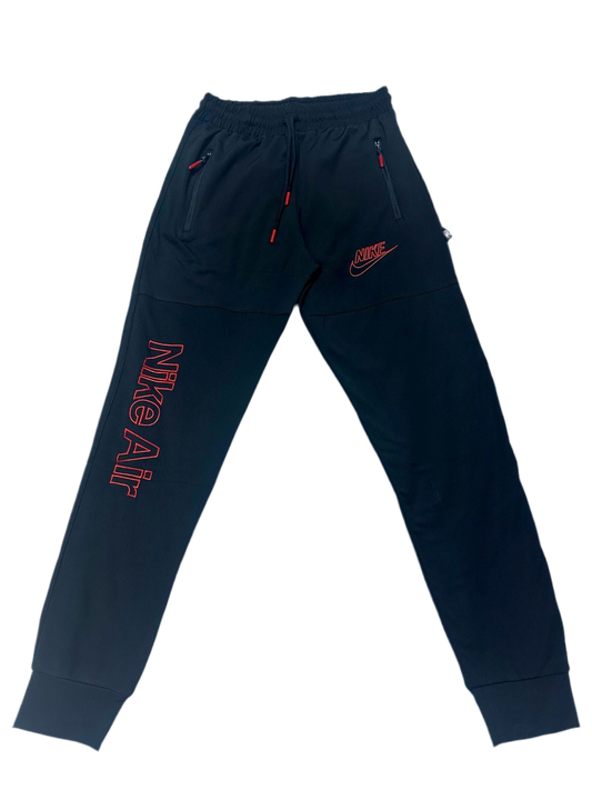Pantalon Barbat NK Negru/Rosu